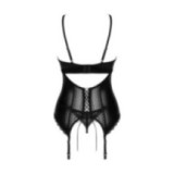 Norides Korsett & Tanga Schwarz von Obsessive | Fesselliebe.de