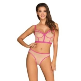 Nudelia Top & Höschen Pink von Obsessive | Fesselliebe.de