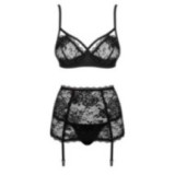 Peonesia 3er Set Schwarz von Obsessive | Fesselliebe.de