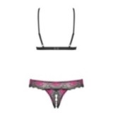 Tulia 2er Set Cupless Schwarz von Obsessive | Fesselliebe.de