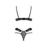 Dolly 2er Set mit offenem BH Schwarz von Passion-Exklusiv | Fesselliebe.de