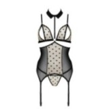 Dominica Korsett & Tanga Beige von Passion-Exklusiv | Fesselliebe.de
