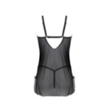 Eco Drosera Chemise & Tanga Schwarz von Passion Eco Collection | Fesselliebe.de