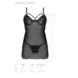 Eco Drosera Chemise & Tanga Schwarz von Passion Eco Collection | Fesselliebe.de