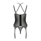 Eco Drosera Korsett & Tanga Schwarz von Passion Eco Collection | Fesselliebe.de