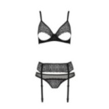 Eco Zinnia 3er Set Schwarz von Passion Eco Collection | Fesselliebe.de