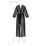 Eco Zinnia Peignoir Schwarz von Passion Eco Collection | Fesselliebe.de