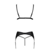 Miley 3er Set mit offenem BH Schwarz von Passion-Exklusiv | Fesselliebe.de
