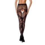 Strumpfhose offen (OUVERT Strumpfhose) Schwarz S007 von Passion-Exklusiv | Fesselliebe.de
