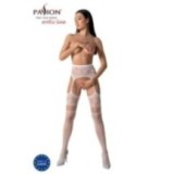 Strumpfhose offen (OUVERT Strumpfhose) Weiss S030 von Passion-Exklusiv | Fesselliebe.de