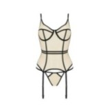 Serara Korsett & Tanga Beige von Passion-Exklusiv | Fesselliebe.de