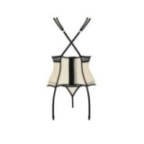 Viena Korsett & Tanga Beige von Passion-Exklusiv | Fesselliebe.de