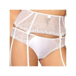 Anuk Strumpfgürtel Weiss von Róza | Fesselliebe.de