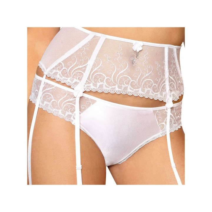 Anuk Strumpfgürtel Weiss von Róza | Fesselliebe.de