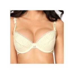 Anuk Push-Up BH Ekru von Róza | Fesselliebe.de