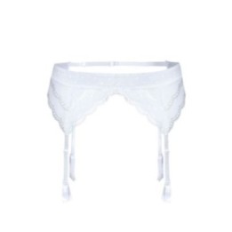 Lagerta Strumpfgürtel Weiss von Róza | Fesselliebe.de