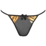 Babydoll & String Schwarz-Gold V-10029 von Axami | Fesselliebe.de