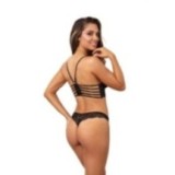 Bustier Schwarz V-10081 von Axami | Fesselliebe.de