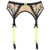 Strumpfgürtel Beige-Schwarz V-10142 von Axami | Fesselliebe.de