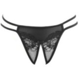String Ouvert Schwarz V-10698 von Axami | Fesselliebe.de