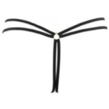 String Ouvert Schwarz V-10698 von Axami | Fesselliebe.de