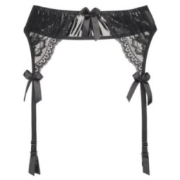 Plus Size Strumpfgürtel Schwarz V-8732 von Axami Size Plus | Fesselliebe.de