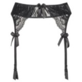 Plus Size Strumpfgürtel Schwarz V-8732 von Axami Size Plus | Fesselliebe.de