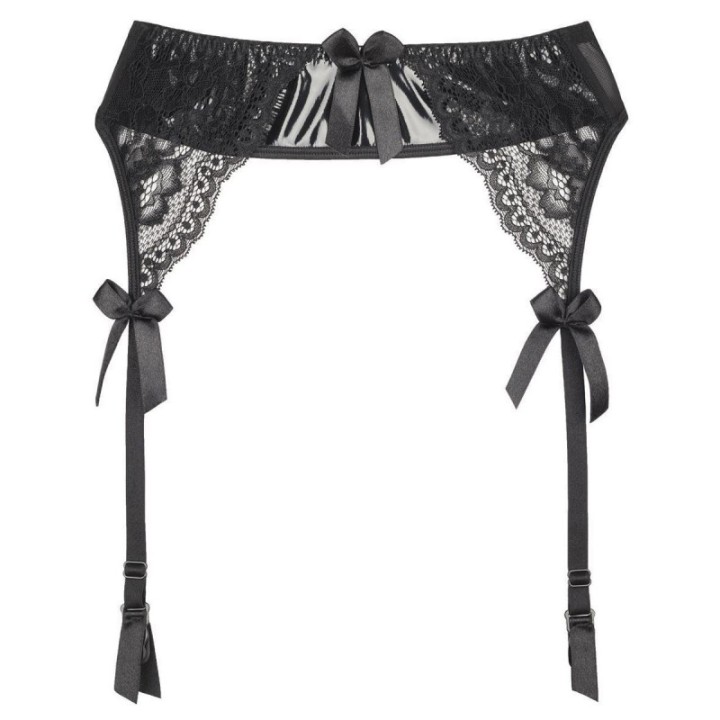 Plus Size Strumpfgürtel Schwarz V-8732 von Axami Size Plus | Fesselliebe.de
