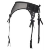 Plus Size Strumpfgürtel Schwarz V-8732 von Axami Size Plus | Fesselliebe.de