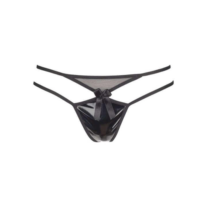 Plus Size String Schwarz V-8738 von Axami Size Plus | Fesselliebe.de