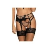 Strumpfgürtel Beige-Schwarz V-8842 von Axami | Fesselliebe.de