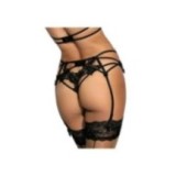 Strumpfgürtel Beige-Schwarz V-8842 von Axami | Fesselliebe.de