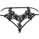 String Beige-Schwarz V-8848 von Axami | Fesselliebe.de