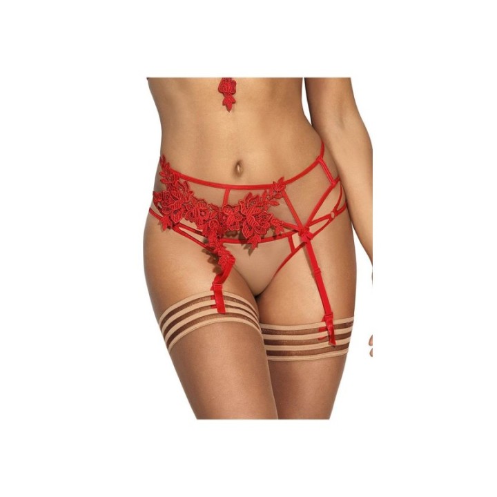 Strumpfgürtel Rot V-8862 von Axami | Fesselliebe.de