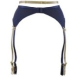 Strumpfgürtel Blau-Beige V-9332 von Axami | Fesselliebe.de