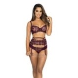 Strumpfgürtel Lila V-9472 von Axami | Fesselliebe.de