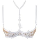 BH Weiss mit Offenen Cups V-9641 von Axami | Fesselliebe.de