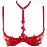 BH Rot mit Offenen Cups V-9651 von Axami | Fesselliebe.de