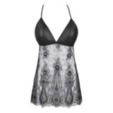 Babydoll & String Schwarz V-9789 von Axami | Fesselliebe.de