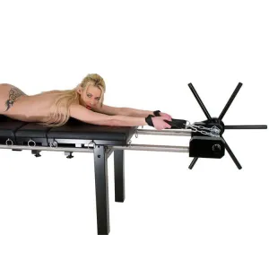 Bondage Streckbank mit Spindel, Fusspranger und Polster für BDSM & Fetisch