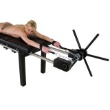 Bondage Streckbank mit Spindel, Fusspranger und Polster für BDSM & Fetisch | Fesselliebe.de
