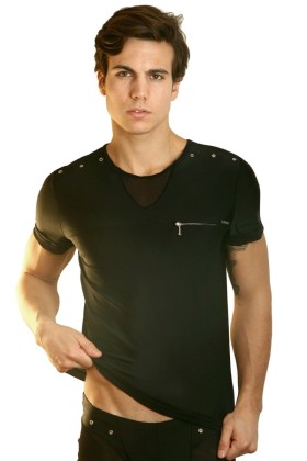♥ Schwarzes Herren T-Shirt Open Spirit von Look Me ♥ kaufen | Fesselliebe
