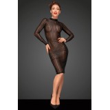 Klassisches Kleid aus Weichem und Elastischen Tüll F182 von Noir Handmade Decadence Collection | Fesselliebe.de