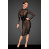 Klassisches Kleid aus Weichem und Elastischen Tüll F182 von Noir Handmade Decadence Collection | Fesselliebe.de