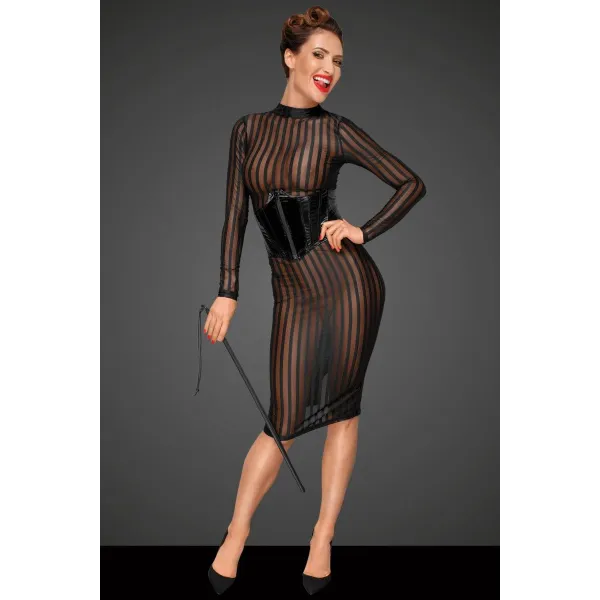 ♥ Klassisches Kleid Aus Weichem und Elastischen Tüll F182 von Noir Handmade Decadence Collection ♥ kaufen | Fesselliebe