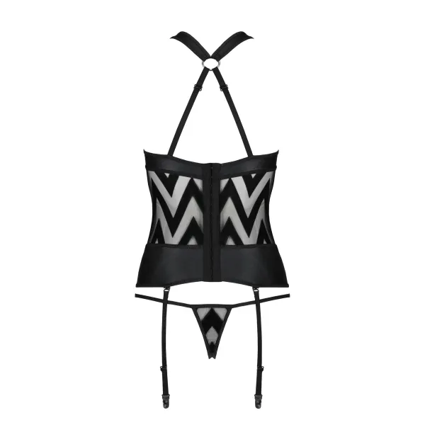 ♥ Hima Korsett & String Schwarz von Passion-Exklusiv ♥ kaufen | Fesselliebe