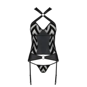 ♥ Hima Korsett & String Schwarz von Passion-Exklusiv ♥