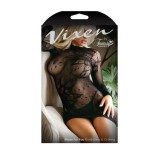 Minikleid aus Mesh-Stoff mit String - Schwarz | Fesselliebe.de