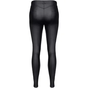 ♥ Schwarze Leggings Brgiulia001 von Demoniq Black Rose 2.0 Collection ♥
