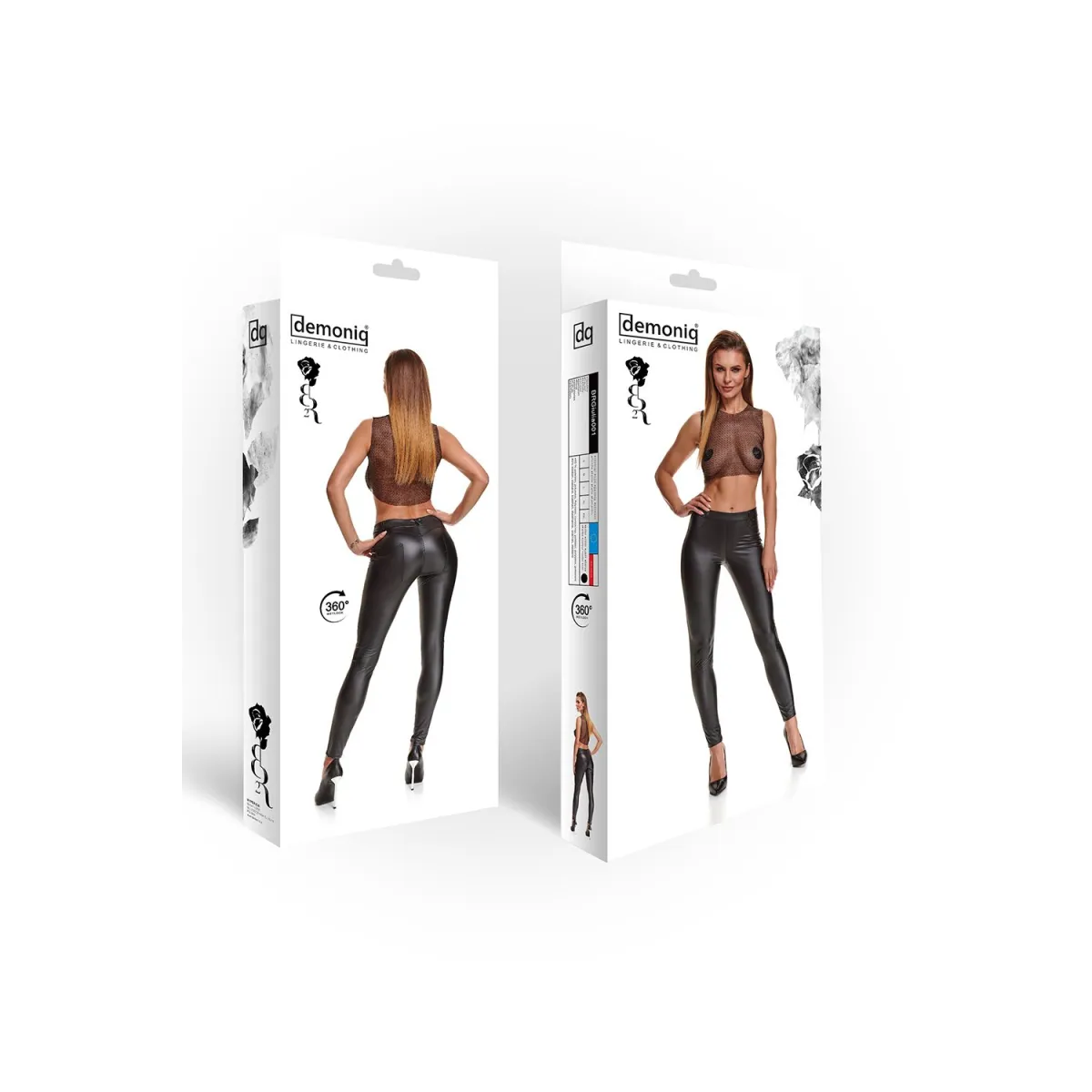 Schwarze Leggings Brgiulia001 von Demoniq Black Rose 2.0 Collection | Fesselliebe.de